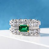 CAOSHI Noble Lady Temperament Green Crystal Ring