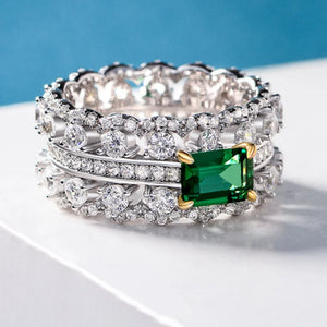 CAOSHI Noble Lady Temperament Green Crystal Ring