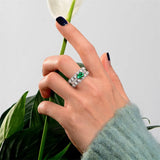 CAOSHI Noble Lady Temperament Green Crystal Ring