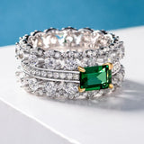 CAOSHI Noble Lady Temperament Green Crystal Ring