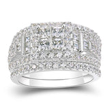 CAOSHI Noble Party Jewelry Ring Silver Crystal Finger Wedding Ceremony Gift