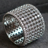Shinning CZ Finger Ring Party Accessories for Wedding Ceremony