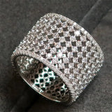 Shinning CZ Finger Ring Party Accessories for Wedding Ceremony