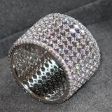 Shinning CZ Finger Ring Party Accessories for Wedding Ceremony