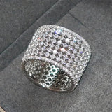 Shinning CZ Finger Ring Party Accessories for Wedding Ceremony