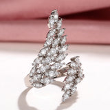 CAOSHI Adjustable Wing Ring with Crystal