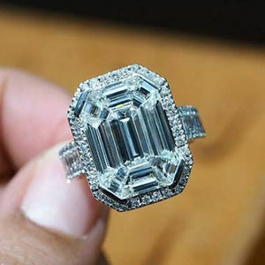 CAOSHI Crystal Engagement Ring for Women