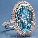CAOSHI Women's Crystal Finger Ring for Party Anniversary Ceremony