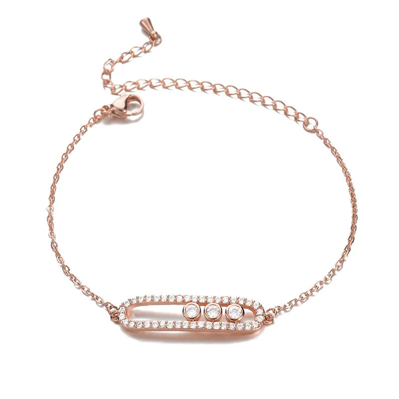 Zircon Stainless Steel Bracelet/Necklace for Women