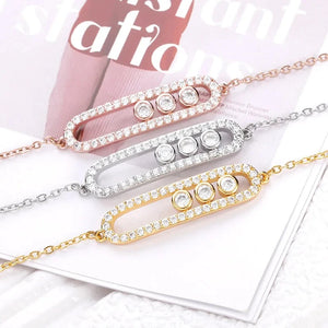 Zircon Stainless Steel Bracelet/Necklace for Women