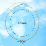 Stainless Steel Interlocking Circle Pendant Necklaces Women Christmas