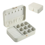 Double Layer Jewelry Box Travel Leather Organizer