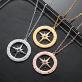 CAVE OF HIRA COORDINATES NECKLACE Women Muhammed Muslim Stainless Steel Pendant