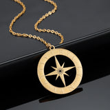 CAVE OF HIRA COORDINATES NECKLACE Women Muhammed Muslim Stainless Steel Pendant