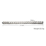 Men's Titanium Stainless Steel Magnet Bracelet 12mm