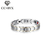Men's Titanium Stainless Steel Magnet Bracelet 12mm