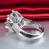 Cubic Zirconia Wedding Rings Bridal Jewelry Set CC064