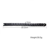 Titanium Stainless Steel Double Row Magnet Bracelet