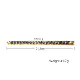 12mm Stainless Steel Ceramic Bracelet Magnet Bangle