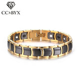 12mm Stainless Steel Ceramic Bracelet Magnet Bangle