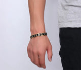 12mm Stainless Steel Ceramic Bracelet Magnet Bangle