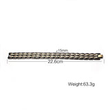 CC Bracelet Stainless Steel Jewelry 15mm Titanium Magnet Golden Bracelets