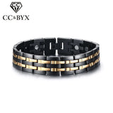 CC Bracelet Stainless Steel Jewelry 15mm Titanium Magnet Golden Bracelets