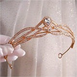 Bridal Crown Headbands Water Drop Shape Diadems YQ139