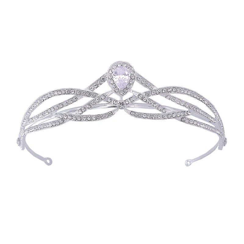 Bridal Crown Headbands Water Drop Shape Diadems YQ139