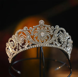 Vintage Flower Bridal Crown Wedding Hairwear Engagement Hair Ornaments