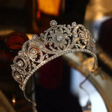Vintage Flower Bridal Crown Wedding Hairwear Engagement Hair Ornaments