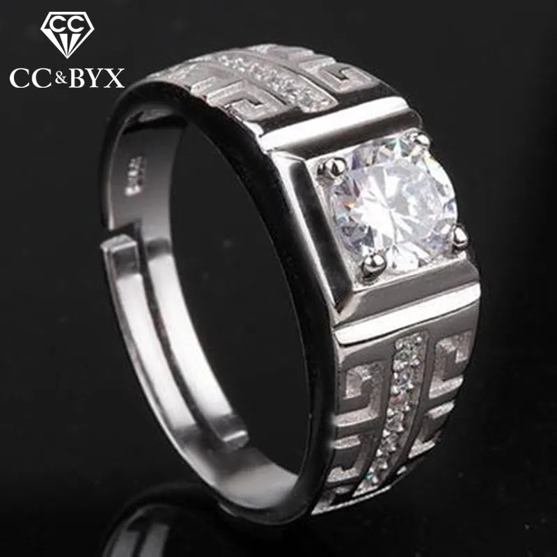 CC Charms Lover Adjustable Rings Men Engagement Wedding Jewelry Love Promise