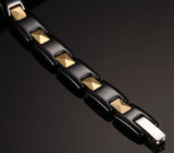Classic Ceramic Hematite Men's Bracelet CBRM-005