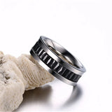 Stainless Steel Couple Rings with Cubic Zirconia for Men and Women
