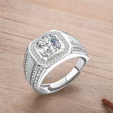 Men's Couple Rings Wedding Adjustable Ring Boyfriend Jewelry