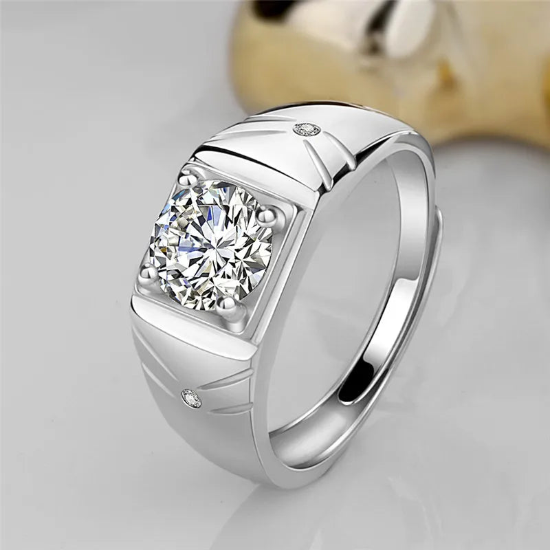 Men's Couple Rings Wedding Adjustable Ring Boyfriend Jewelry