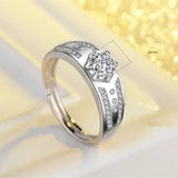 Adjustable Couple Rings for Men Wedding Fine Jewelry