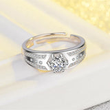 Adjustable Couple Rings for Men Wedding Fine Jewelry