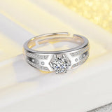 Adjustable Couple Rings for Men Wedding Fine Jewelry
