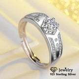 Adjustable Couple Rings for Men Wedding Fine Jewelry