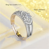 Men's Couple Rings Wedding Jewelry Adjustable Ring CC698