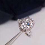 Egg Shape CZ Plated Wedding Ring CC3131