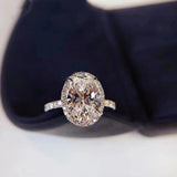 Egg Shape CZ Plated Wedding Ring CC3131