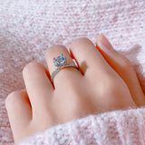 CZ Stone CC Rings for Women Bridal Wedding Party Accessory