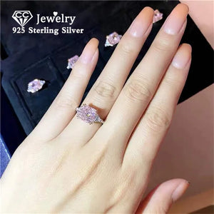 Pink/Yellow CZ Wedding Engagement Ring CC1665