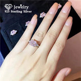 Pink/Yellow CZ Wedding Engagement Ring CC1665