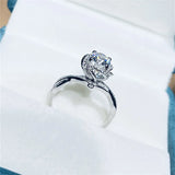 Flower Rings Women Wedding Engagement Jewelry CC1341