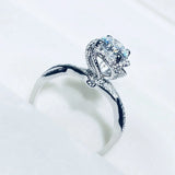 Flower Rings Women Wedding Engagement Jewelry CC1341
