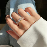 Plated Rhinestone Rings for Women - Bridal Wedding Jewelry