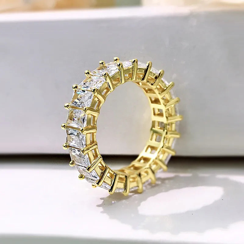 Plated Rhinestone Rings for Women - Bridal Wedding Jewelry